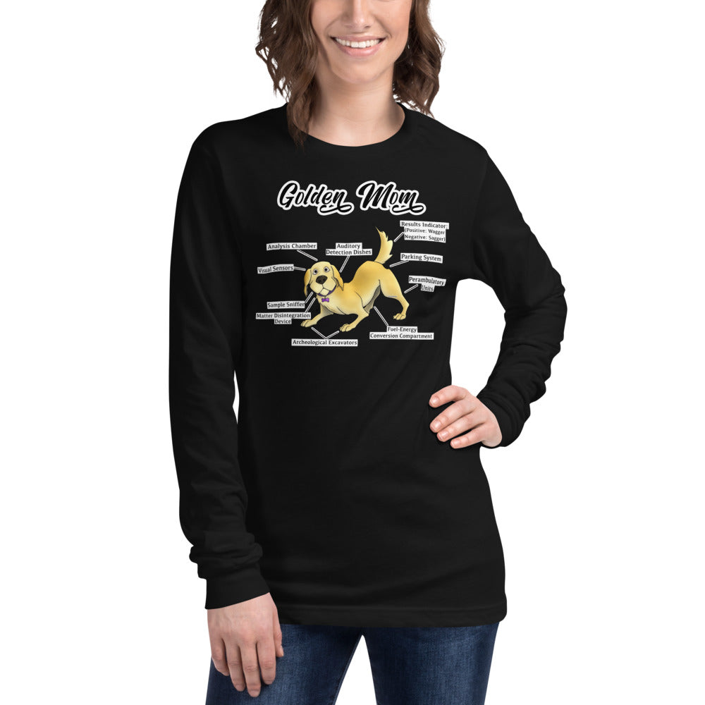 Unisex Long Sleeve Tee-Golden Mom