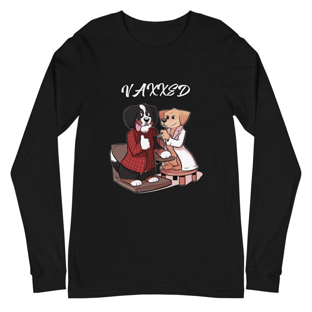 Unisex Long Sleeve Tee: VAXXED