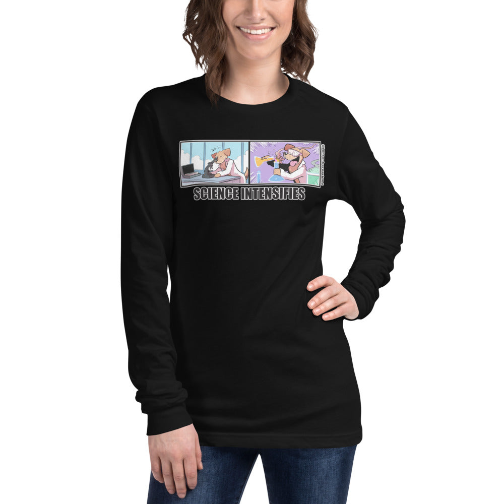 Unisex Long Sleeve Tee: Science Intensifies