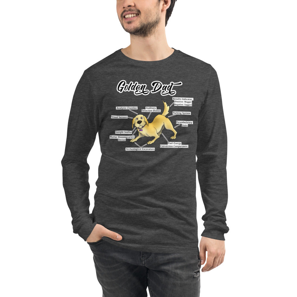 Unisex Long Sleeve Tee-Golden Dad