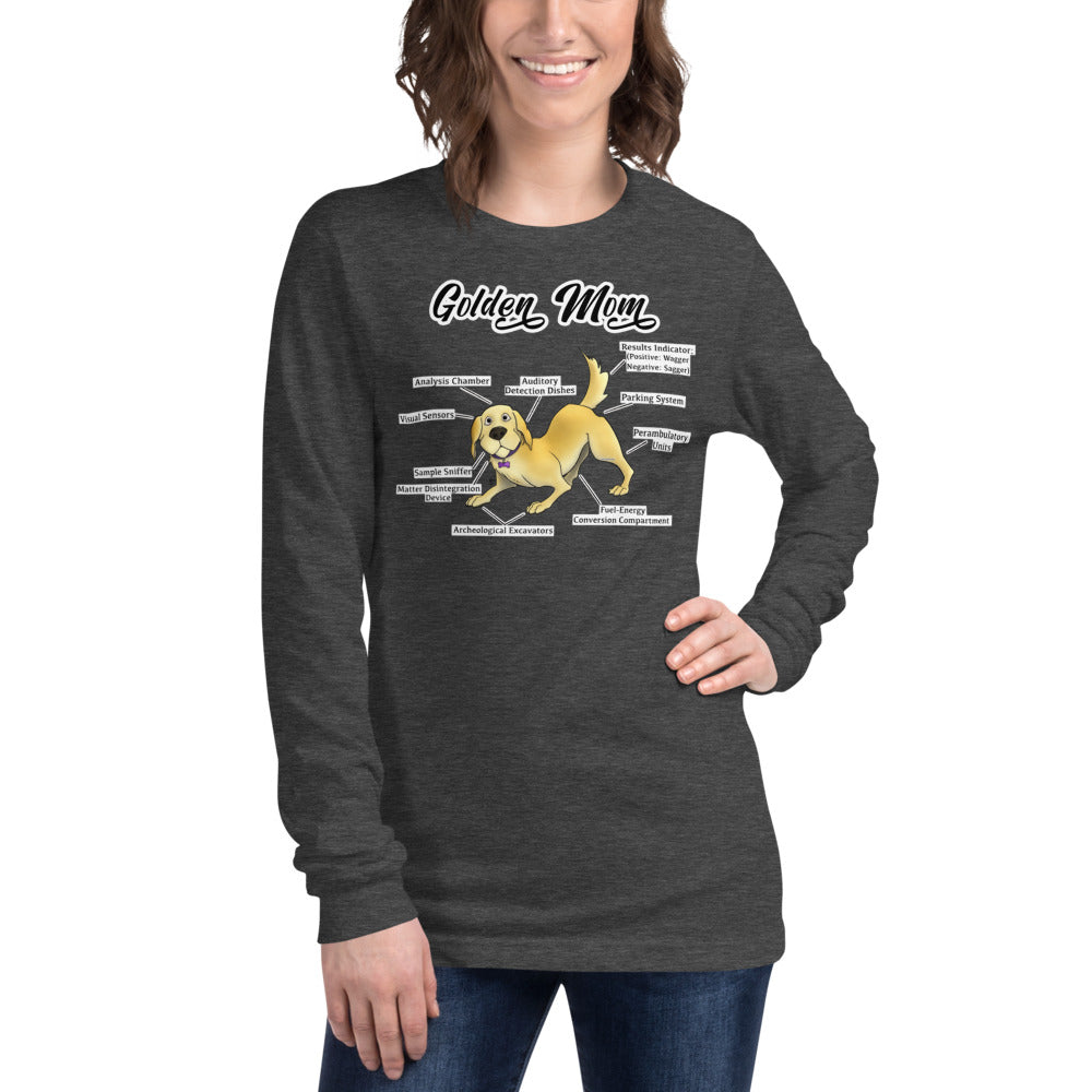 Unisex Long Sleeve Tee-Golden Mom