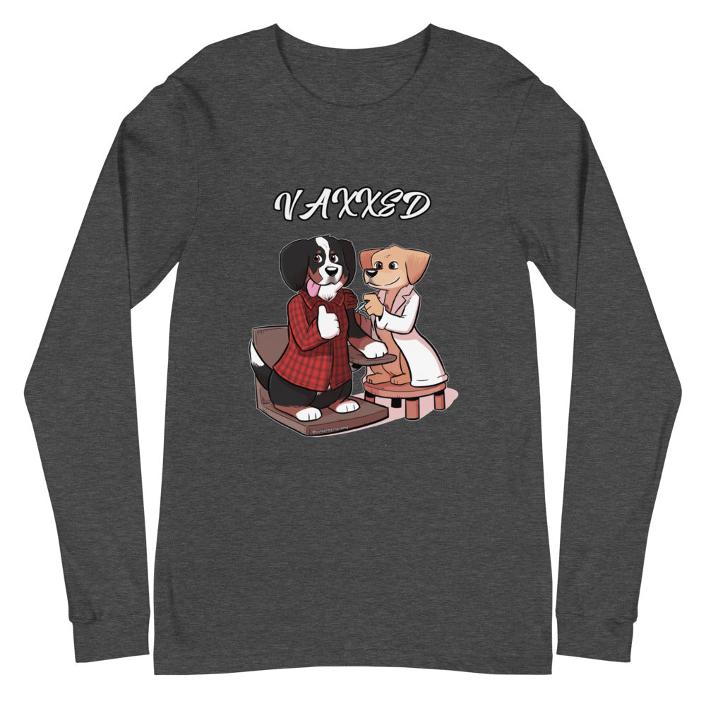 Unisex Long Sleeve Tee: VAXXED