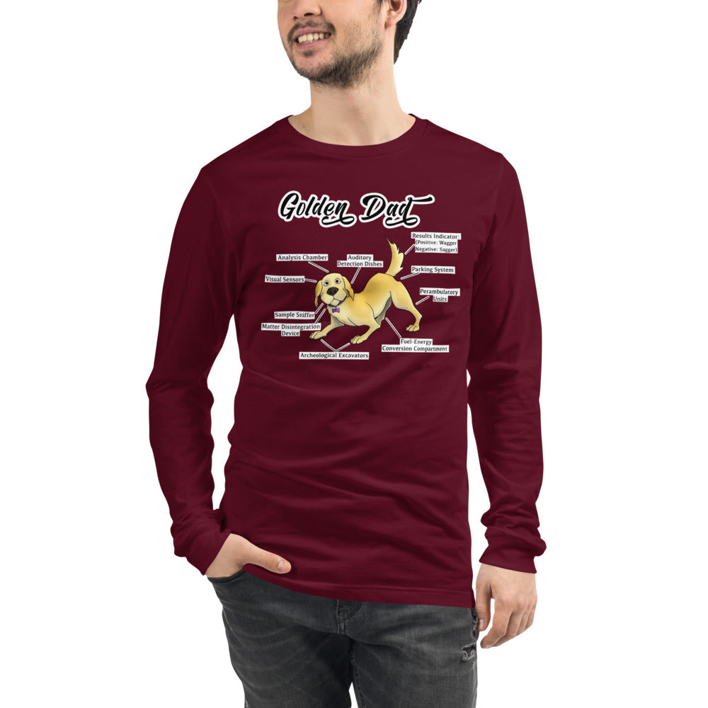 Unisex Long Sleeve Tee-Golden Dad