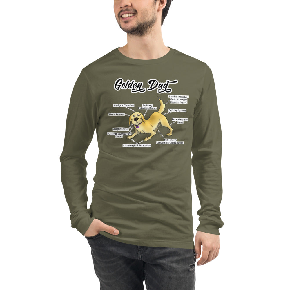 Unisex Long Sleeve Tee-Golden Dad