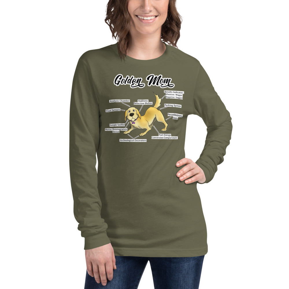 Unisex Long Sleeve Tee-Golden Mom