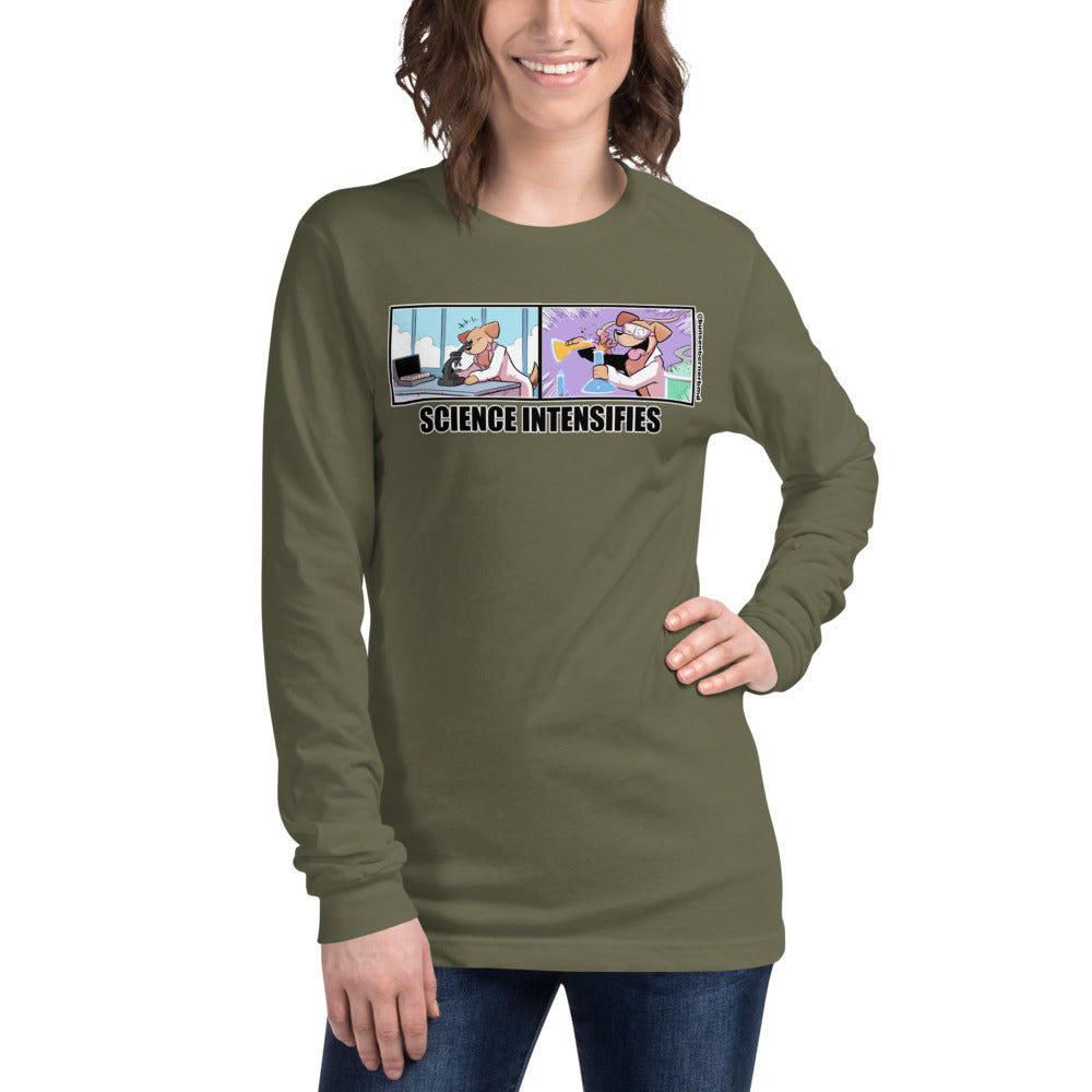 Unisex Long Sleeve Tee: Science Intensifies