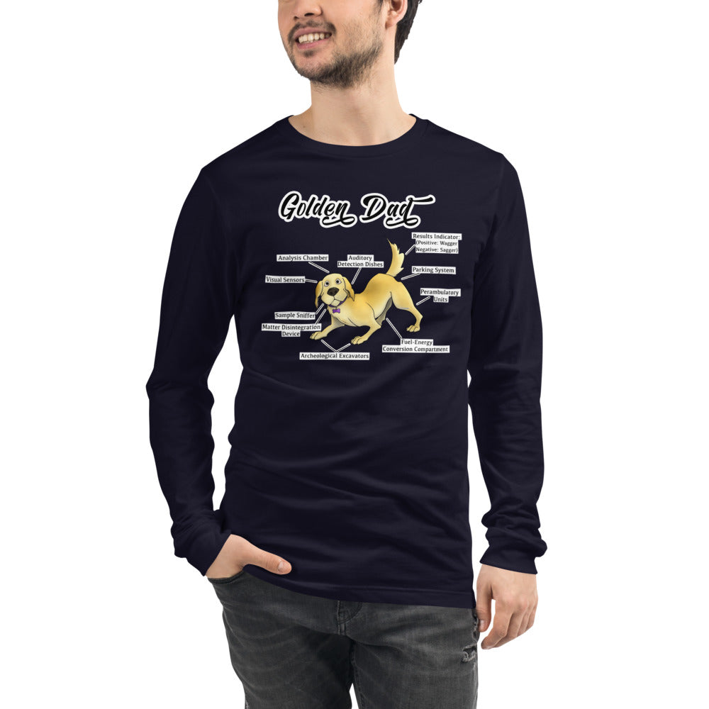 Unisex Long Sleeve Tee-Golden Dad