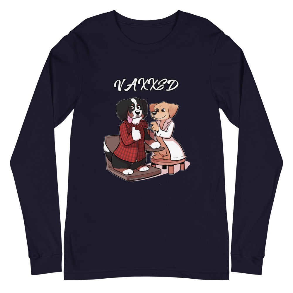 Unisex Long Sleeve Tee: VAXXED