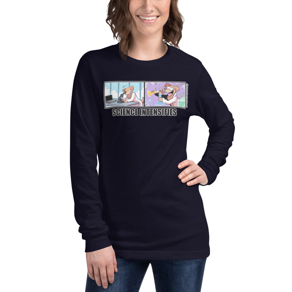 Unisex Long Sleeve Tee: Science Intensifies