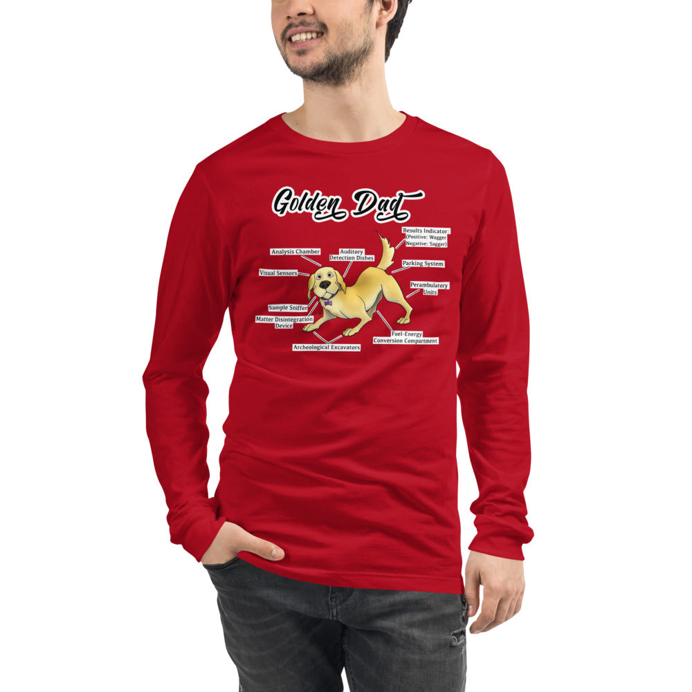 Unisex Long Sleeve Tee-Golden Dad