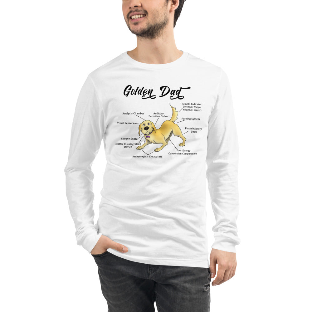 Unisex Long Sleeve Tee-Golden Dad