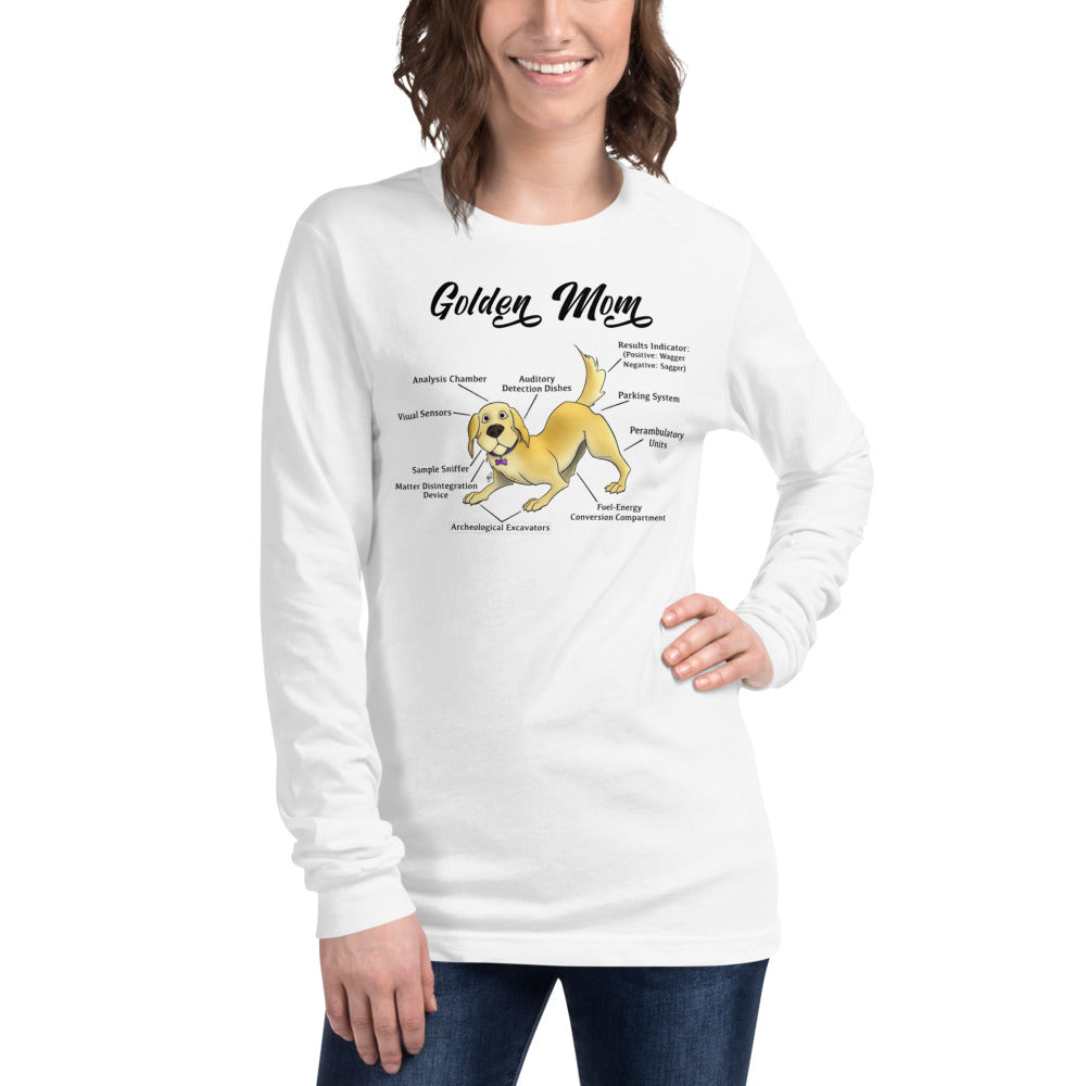 Unisex Long Sleeve Tee-Golden Mom