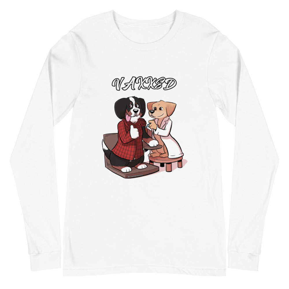 Unisex Long Sleeve Tee: VAXXED