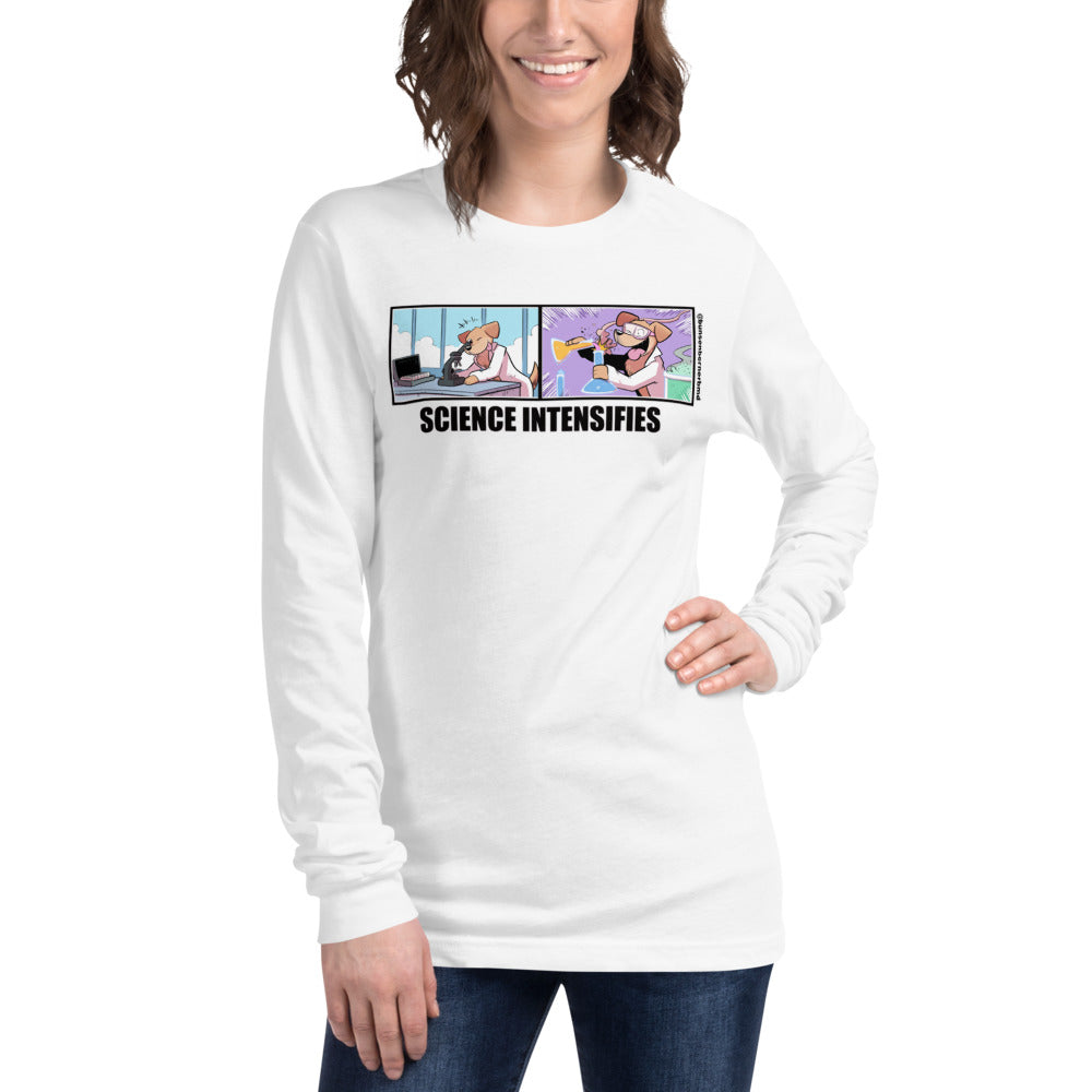 Unisex Long Sleeve Tee: Science Intensifies