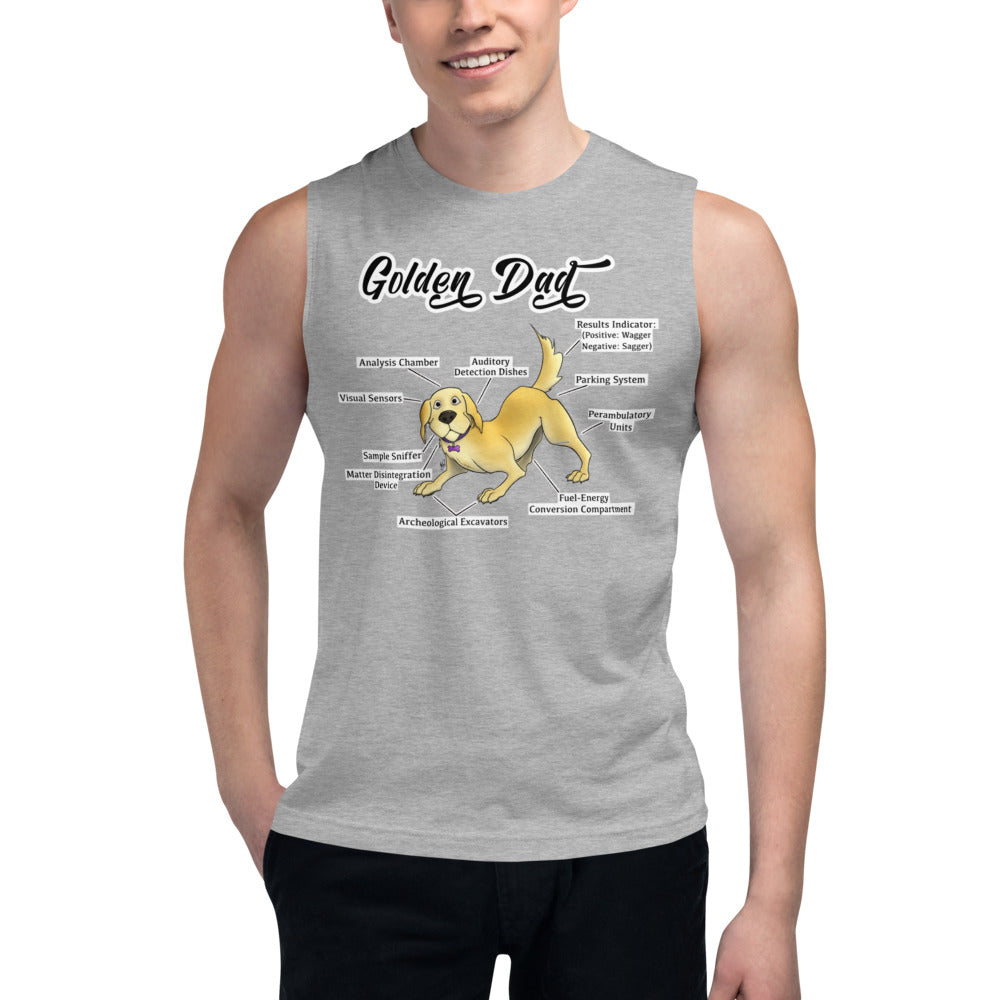 Muscle Shirt-Golden Dad