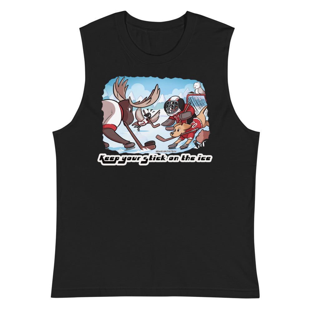 Muscle Shirt: Keep your stick on the Ice!