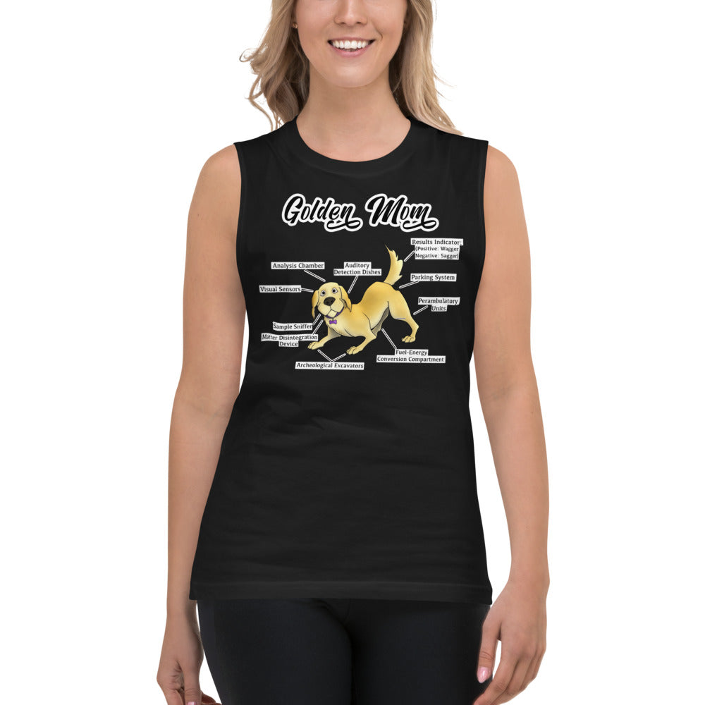 Muscle Shirt-Golden Mom