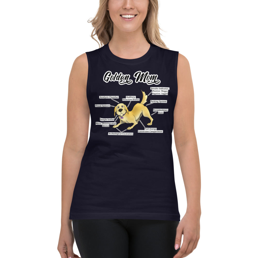 Muscle Shirt-Golden Mom