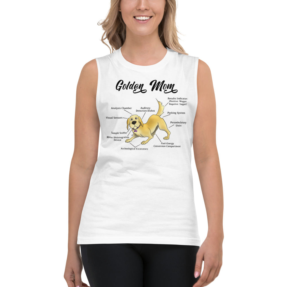 Muscle Shirt-Golden Mom
