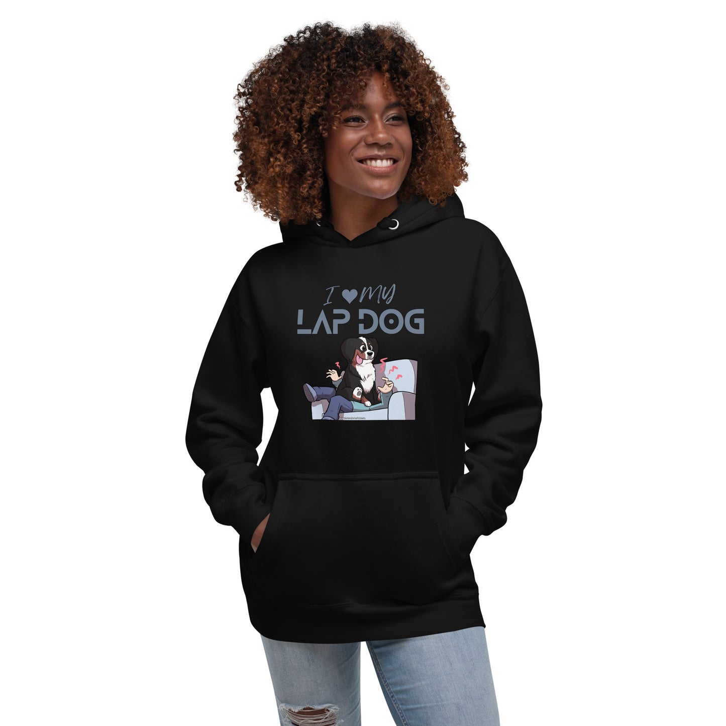 Unisex Hoodie: I love my Lap Dog