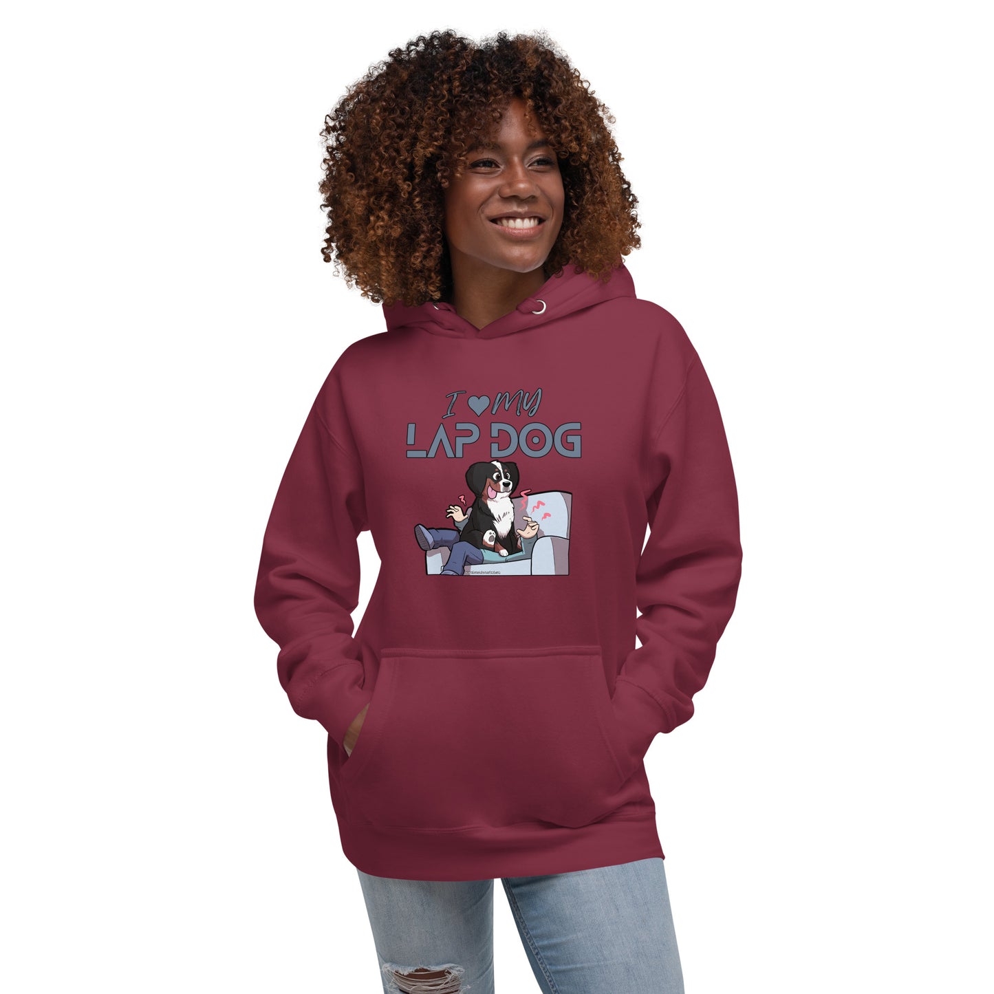 Unisex Hoodie: I love my Lap Dog