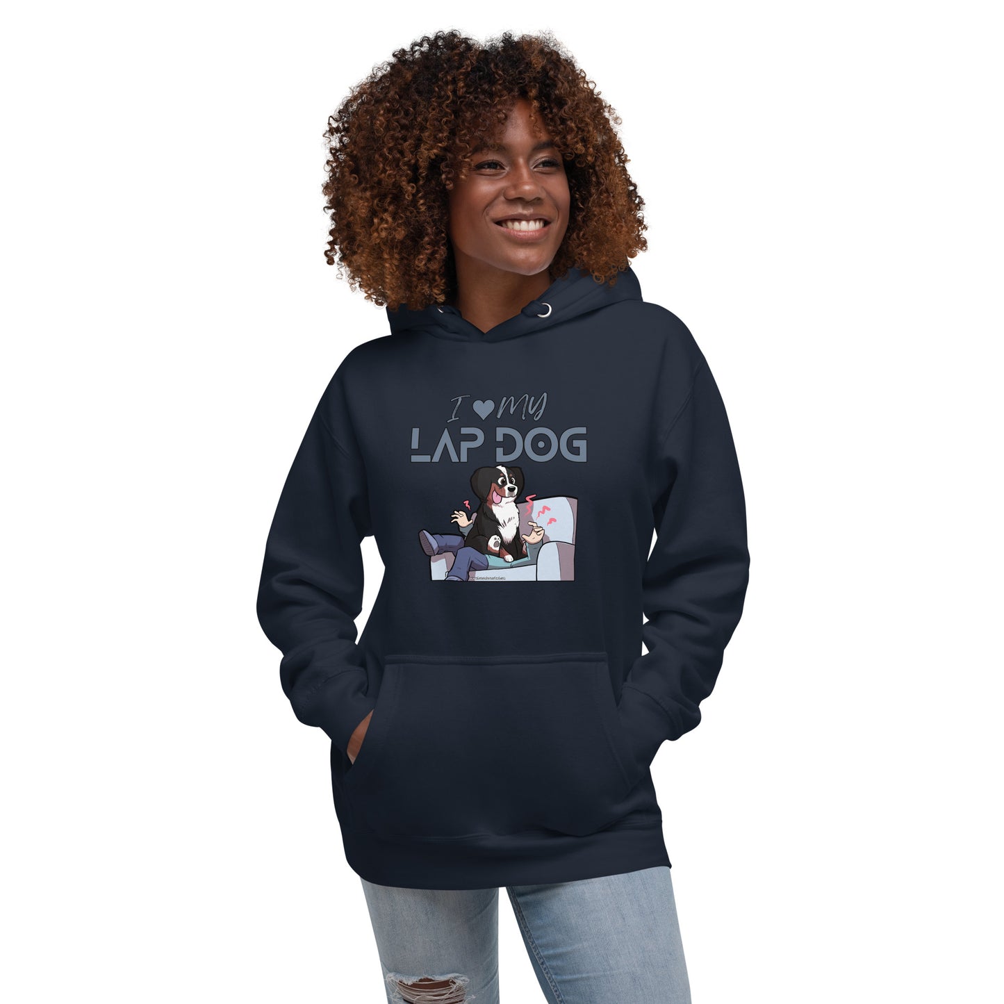 Unisex Hoodie: I love my Lap Dog