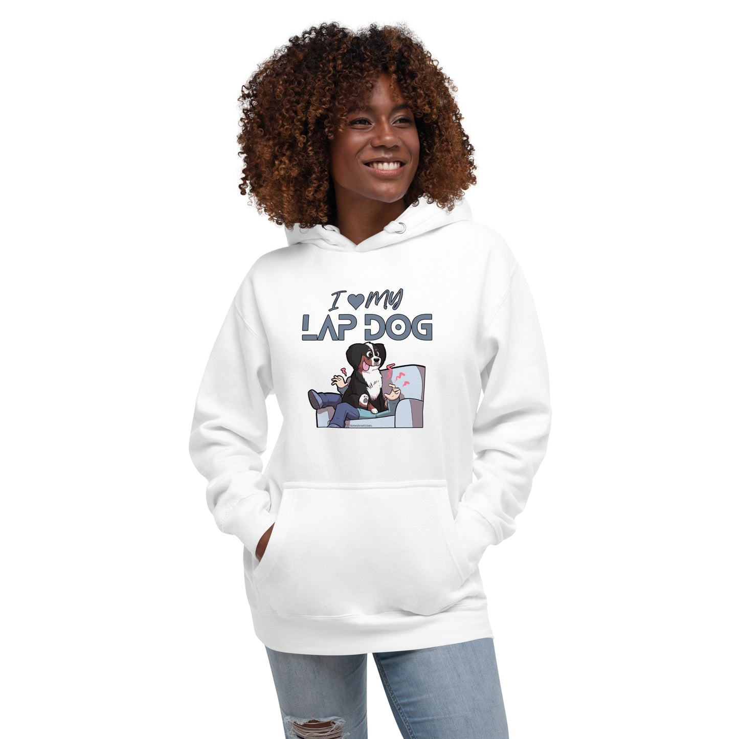 Unisex Hoodie: I love my Lap Dog