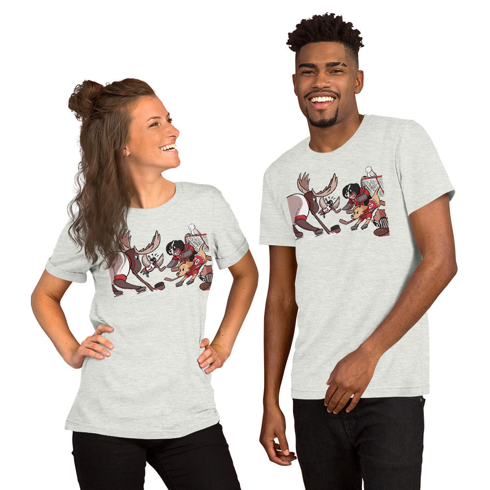 Short-Sleeve Unisex T-Shirt: Hockey Time!