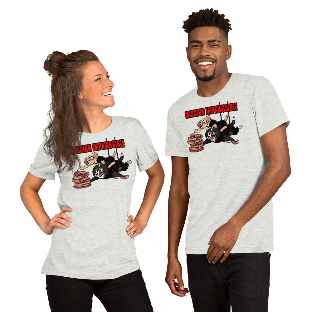 Short-Sleeve Unisex T-Shirt: MISSION IMPAWSSIBLE
