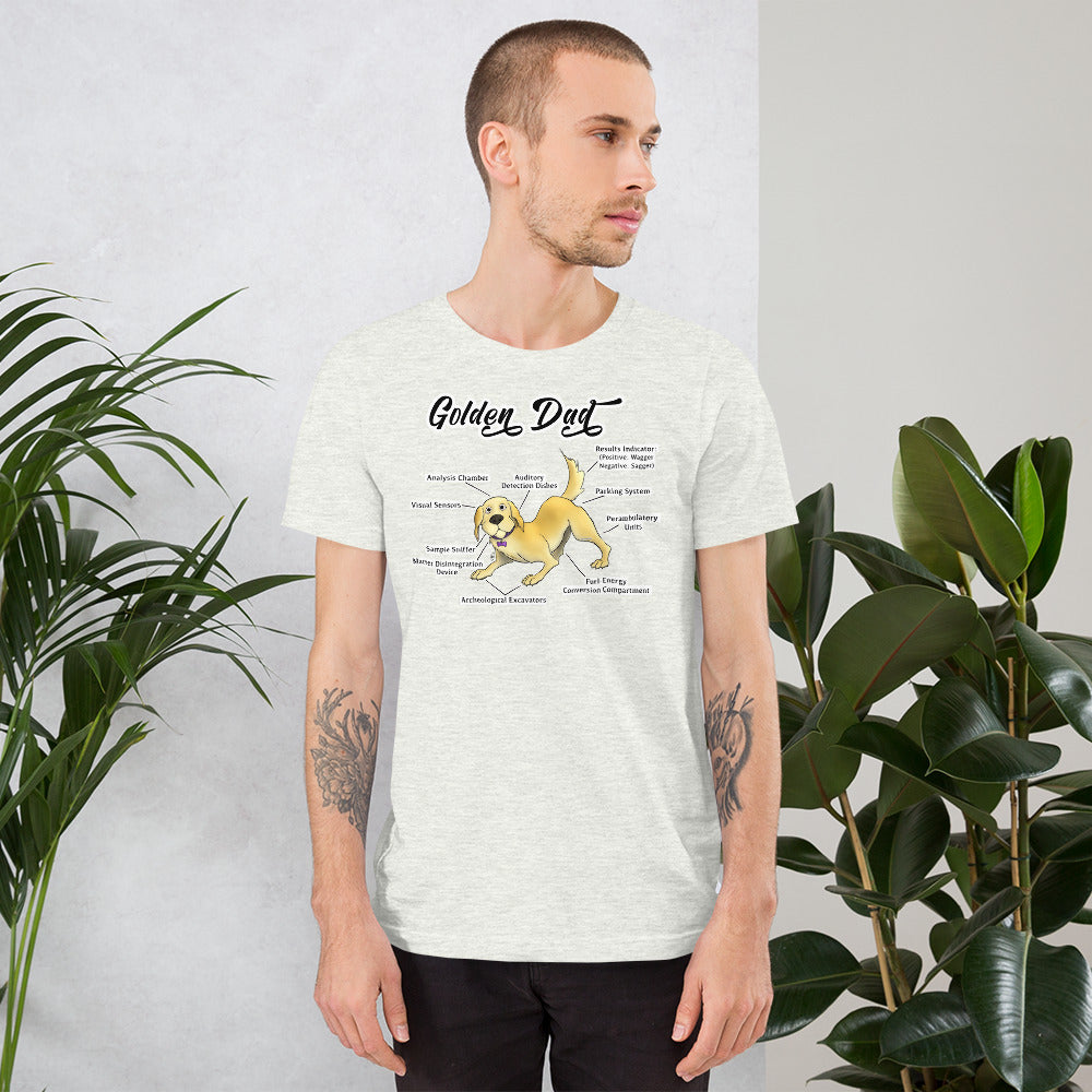 Short-Sleeve Unisex T-Shirt- Golden Dad!