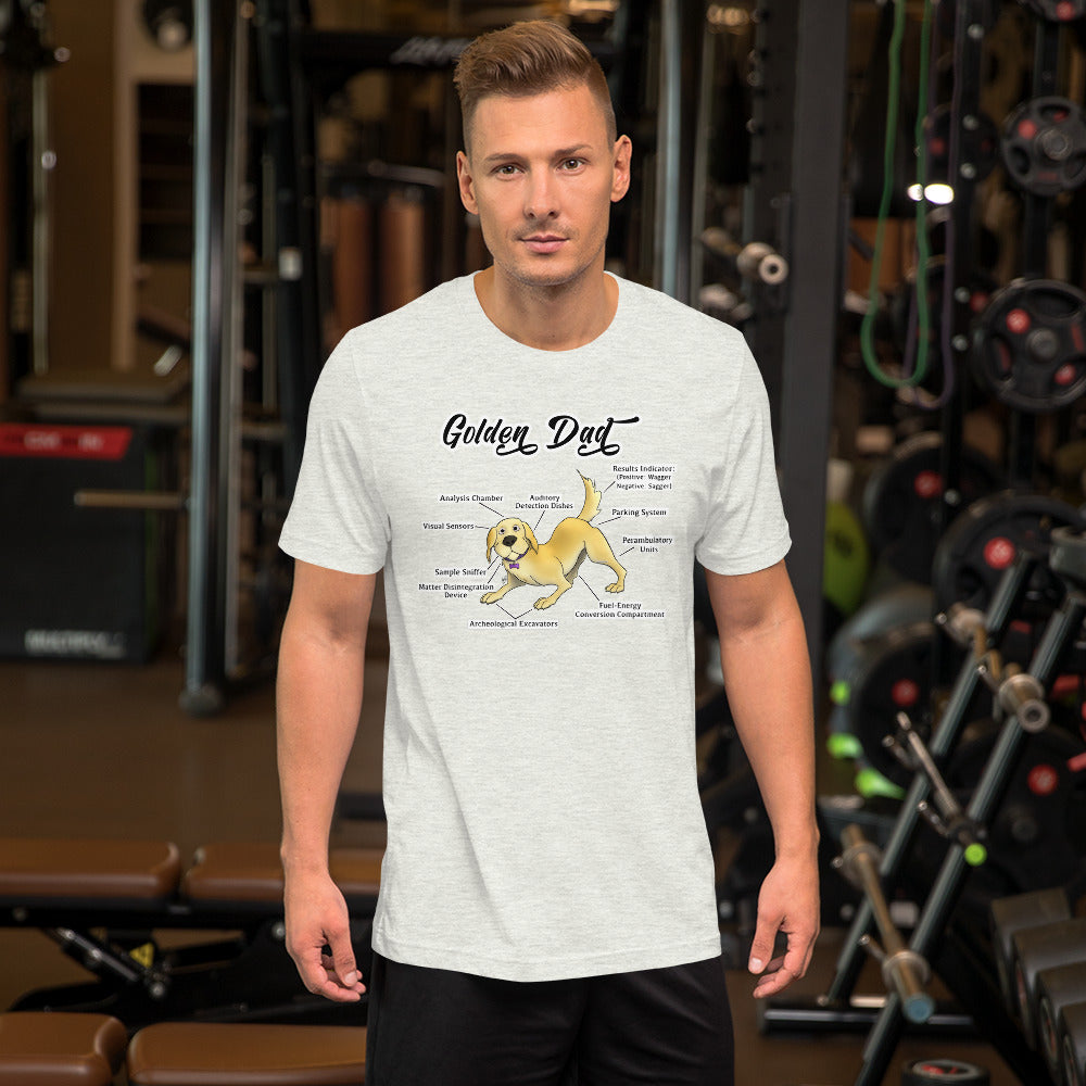 Short-Sleeve Unisex T-Shirt: Golden Dad!