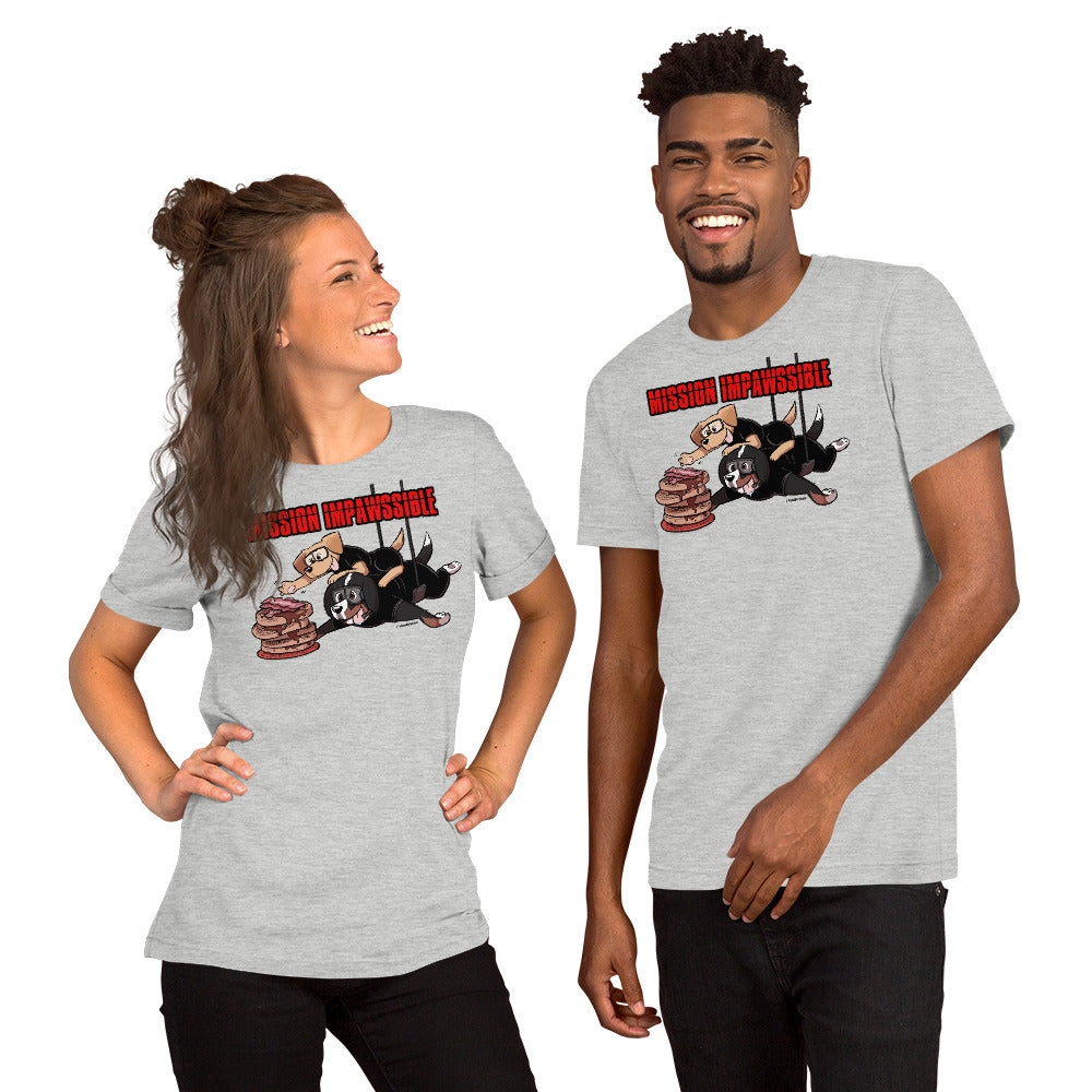 Short-Sleeve Unisex T-Shirt: MISSION IMPAWSSIBLE