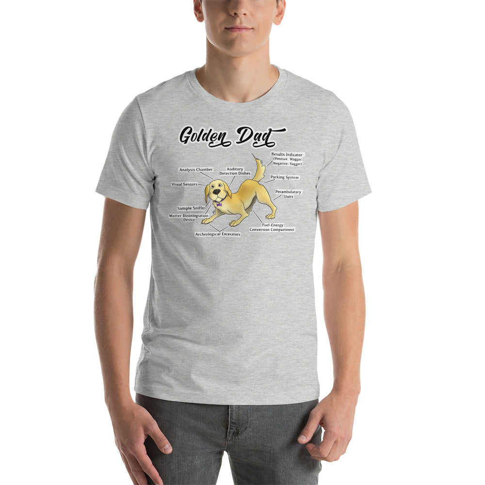 Short-Sleeve Unisex T-Shirt-Golden Dad