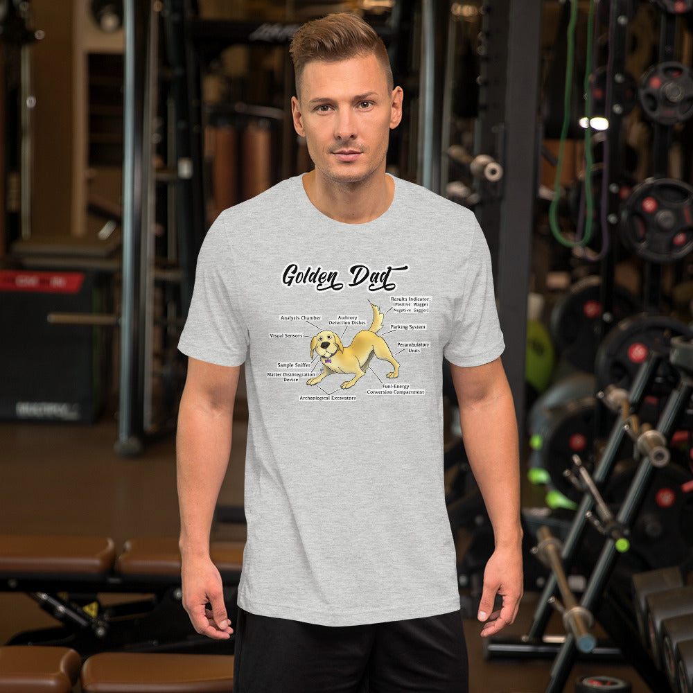 Short-Sleeve Unisex T-Shirt: Golden Dad!