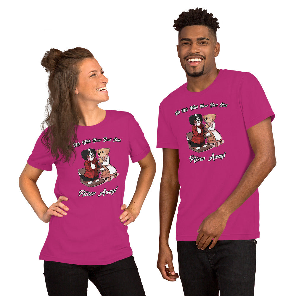 Short-Sleeve Unisex T-Shirt: Hit me with your best shot