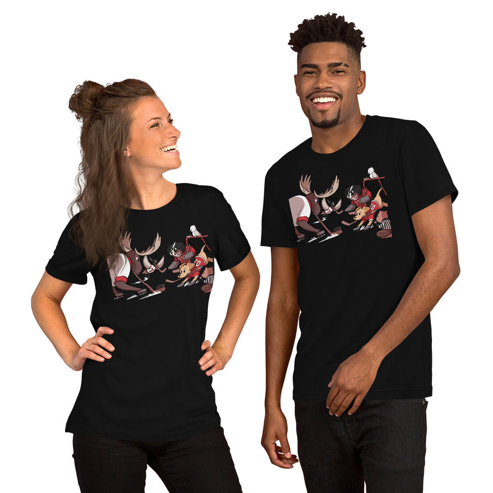 Short-Sleeve Unisex T-Shirt: Hockey Time!
