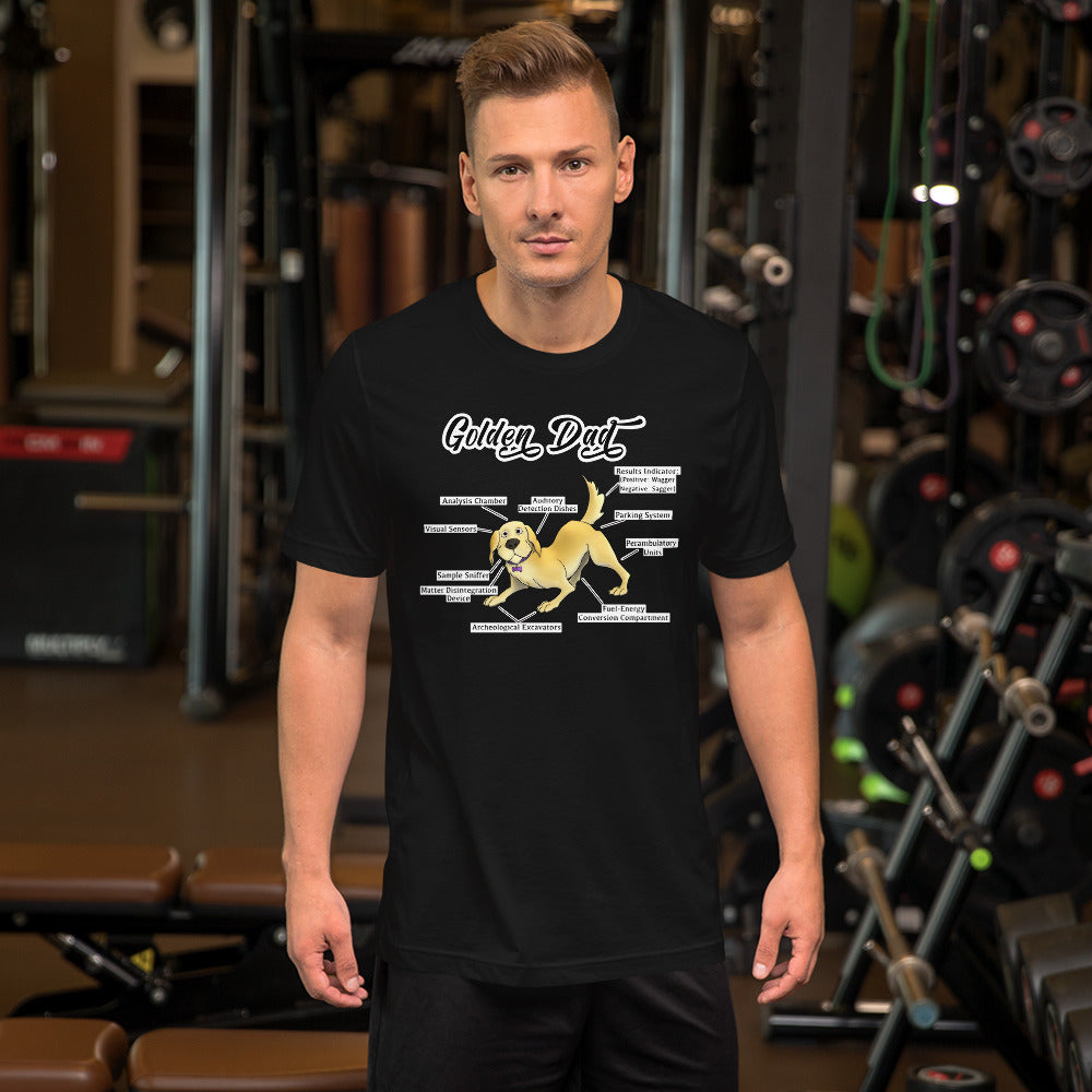 Short-Sleeve Unisex T-Shirt: Golden Dad!