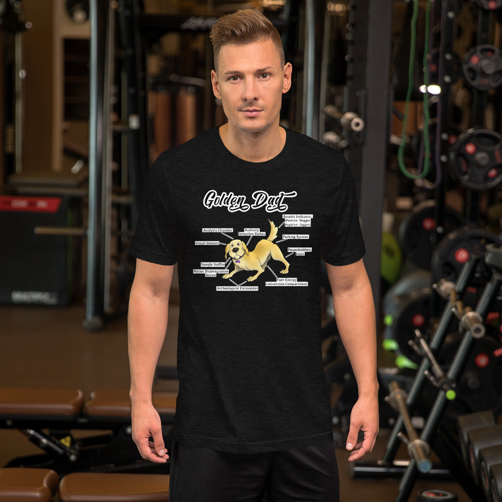 Short-Sleeve Unisex T-Shirt: Golden Dad!