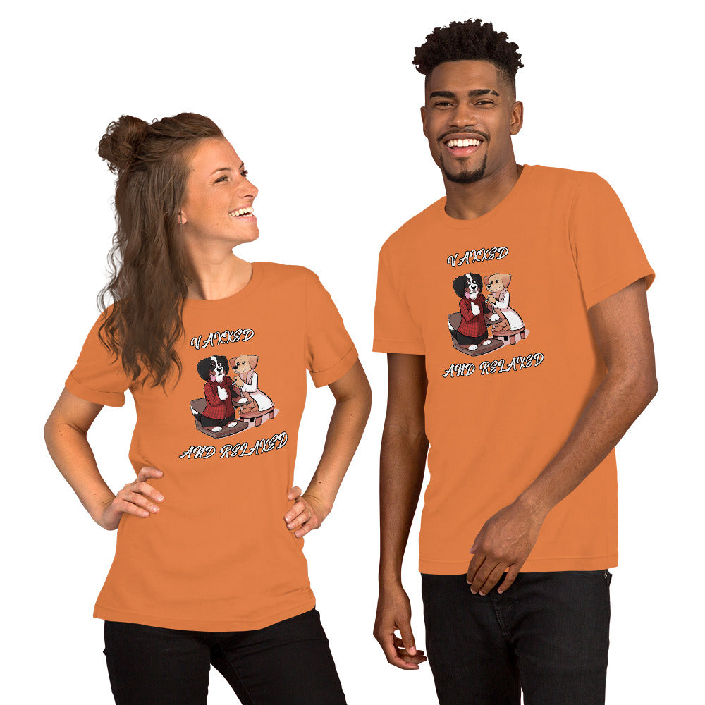 Short-Sleeve Unisex T-Shirt: Vaxxed and Relaxed