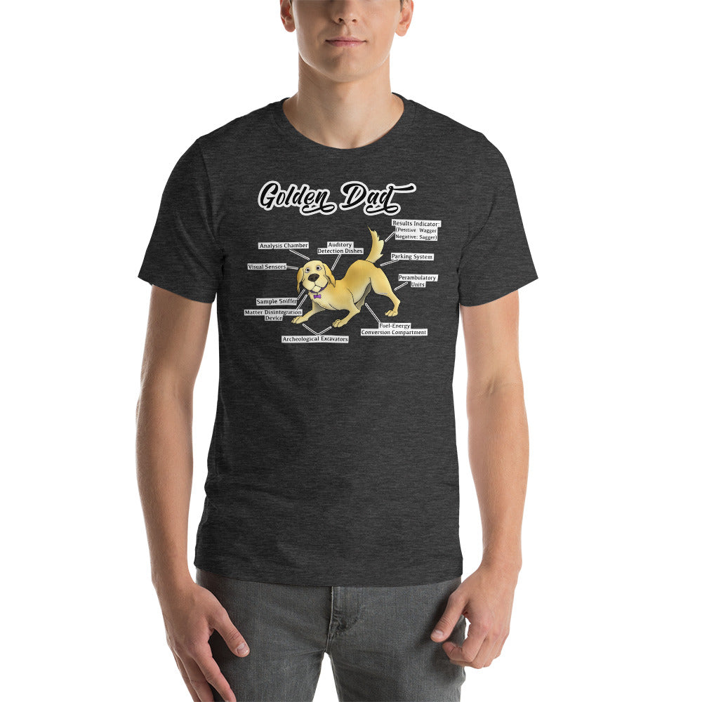 Short-Sleeve Unisex T-Shirt-Golden Dad