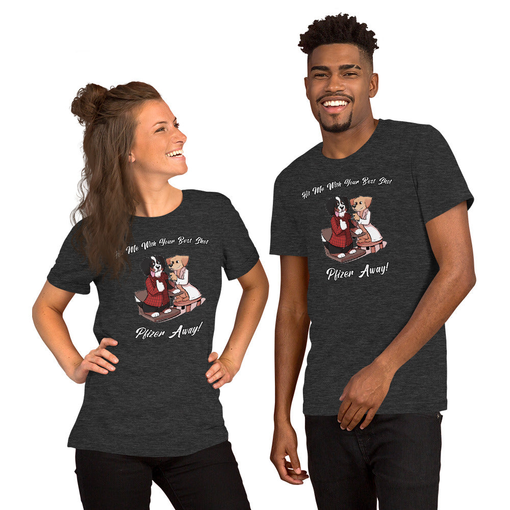 Short-Sleeve Unisex T-Shirt: Hit me with your best shot