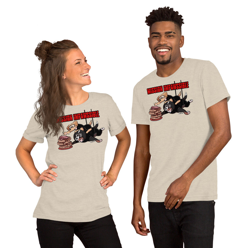 Short-Sleeve Unisex T-Shirt: MISSION IMPAWSSIBLE