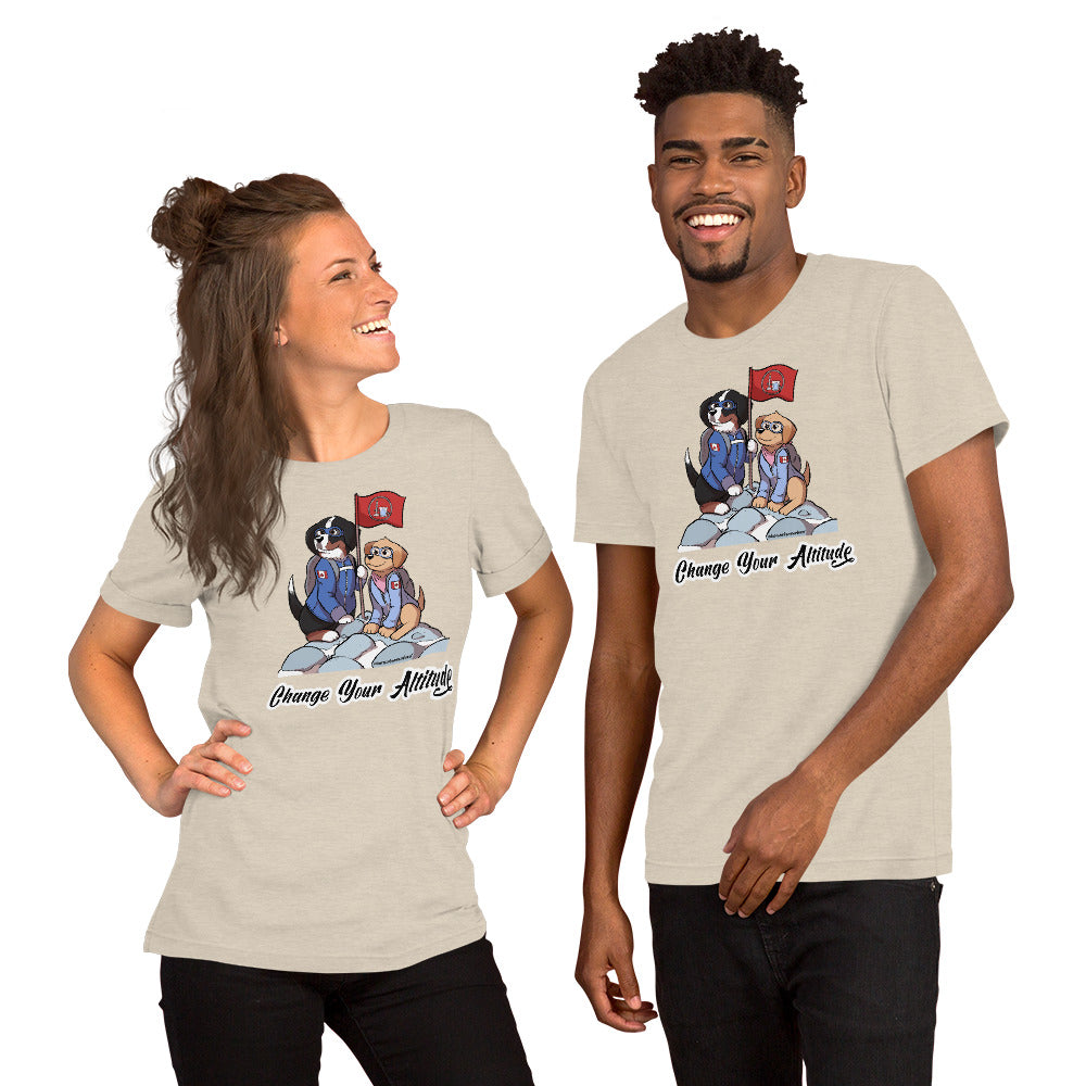 Short-Sleeve Unisex T-Shirt: Change your Altitude