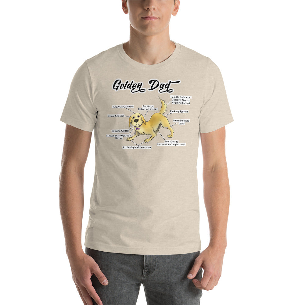 Short-Sleeve Unisex T-Shirt-Golden Dad