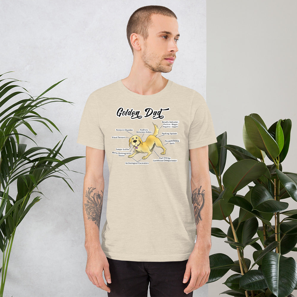 Short-Sleeve Unisex T-Shirt- Golden Dad!