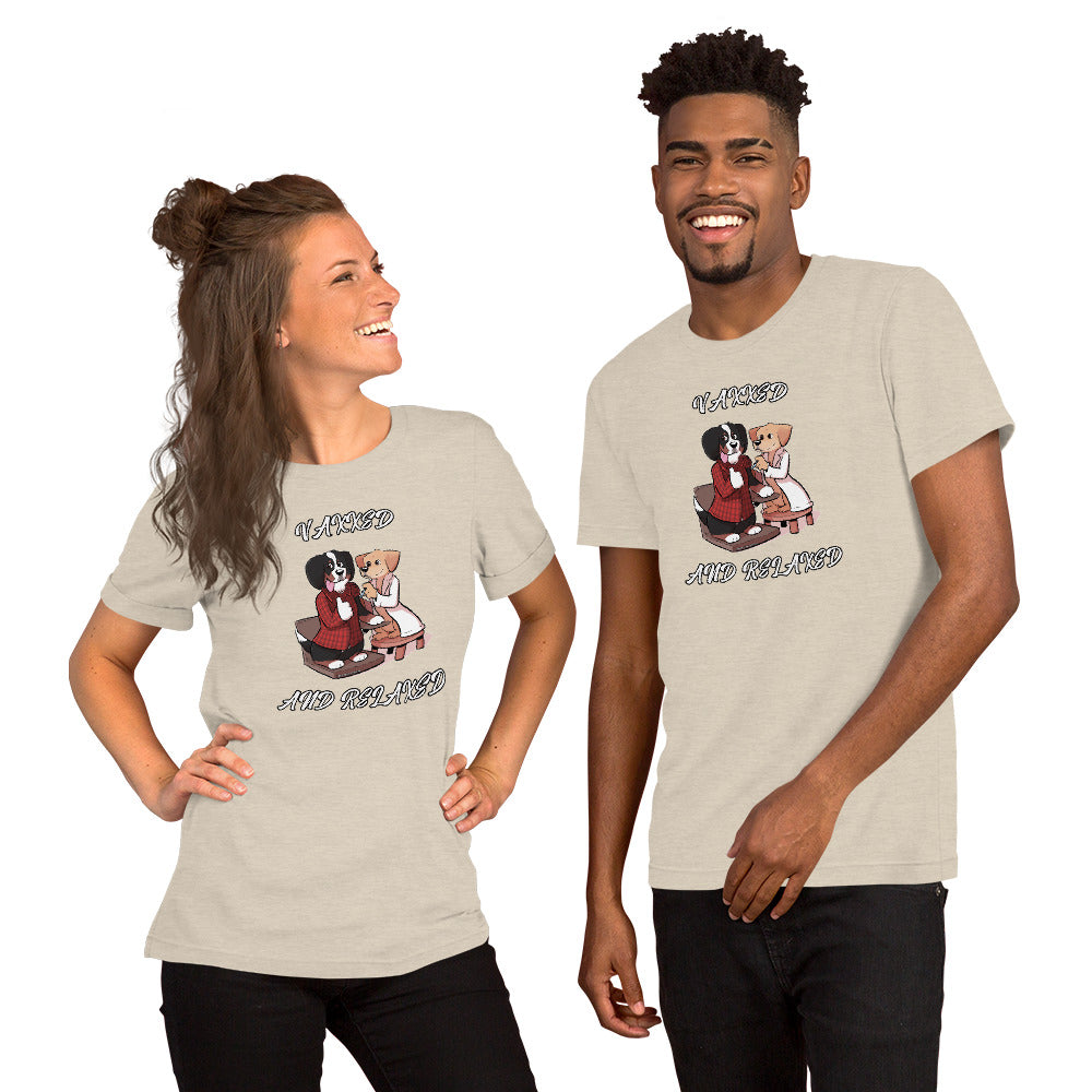 Short-Sleeve Unisex T-Shirt: Vaxxed and Relaxed