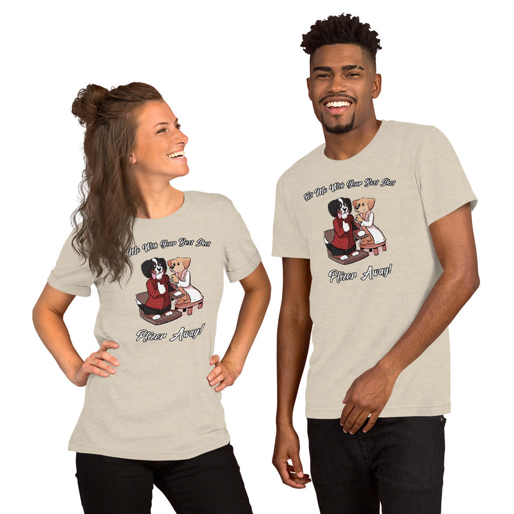 Short-Sleeve Unisex T-Shirt: Hit me with your best shot