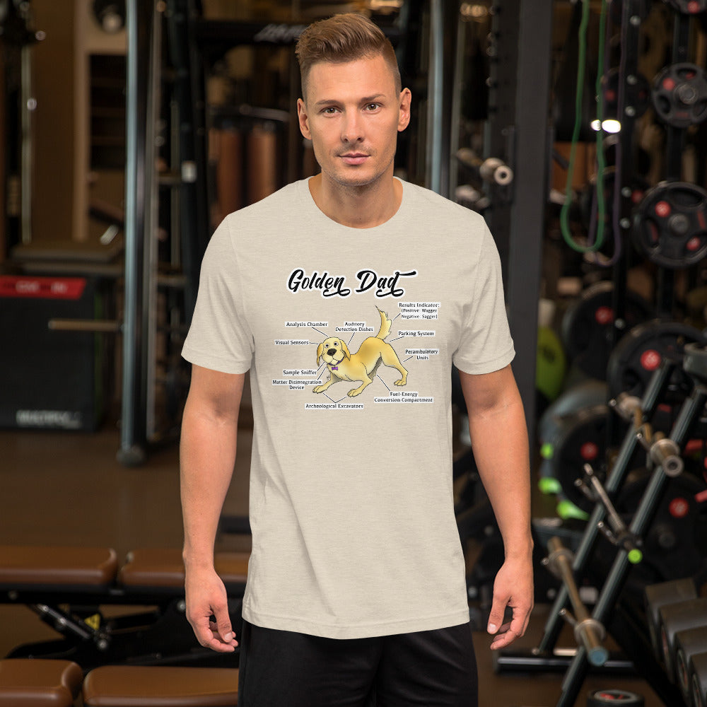 Short-Sleeve Unisex T-Shirt: Golden Dad!