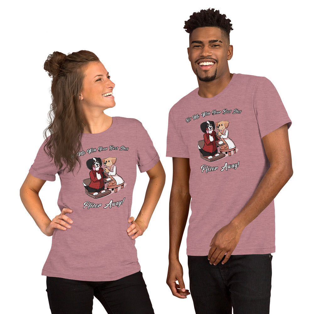 Short-Sleeve Unisex T-Shirt: Hit me with your best shot