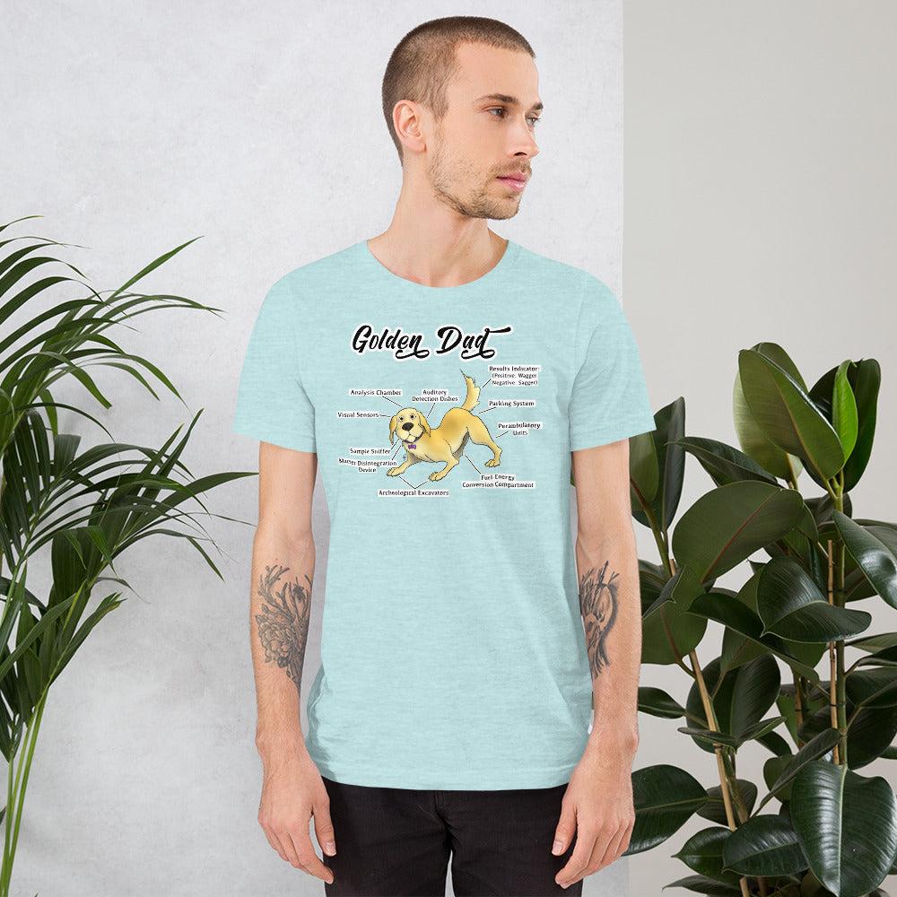 Short-Sleeve Unisex T-Shirt- Golden Dad!